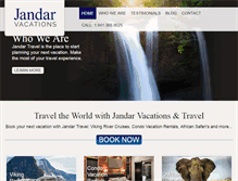 Tablet Screenshot of jandartravel.com